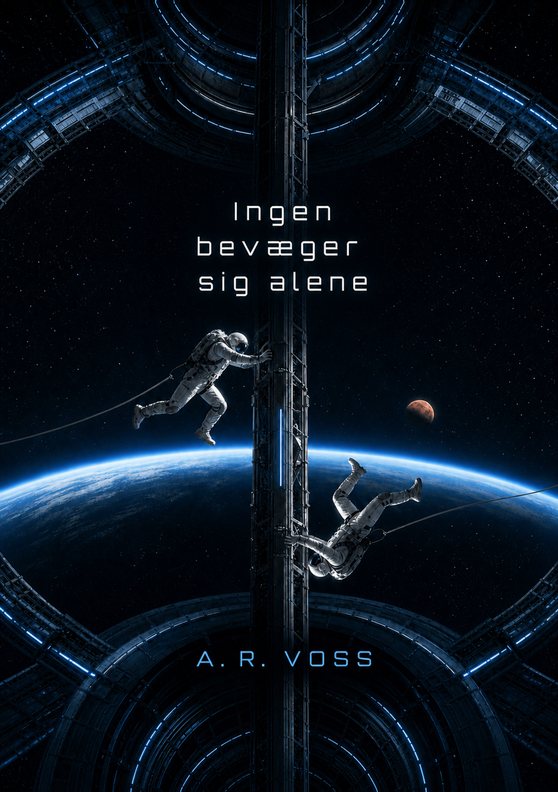 Bogomslag til »Ingen bevæger sig alene« af A. R. Voss