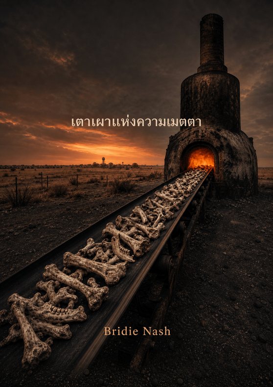 ปกหนังสือ “เตาเผาแห่งความเมตตา” โดย Bridie Nash