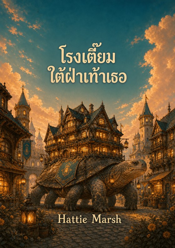 ปกหนังสือ “โรงเตี๊ยมใต้ฝ่าเท้าเธอ” โดย Hattie Marsh