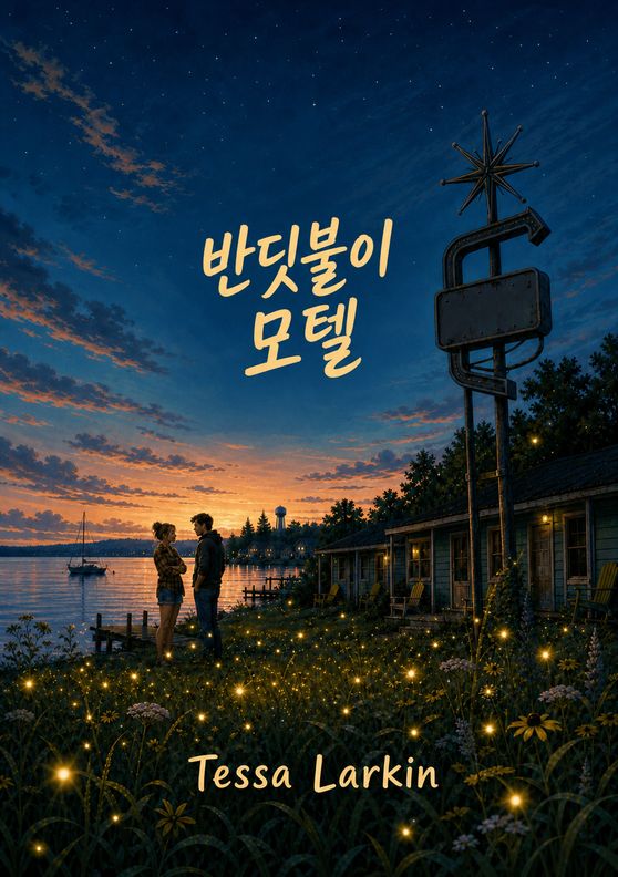 Tessa Larkin의 소설 『반딧불이 모텔』 표지