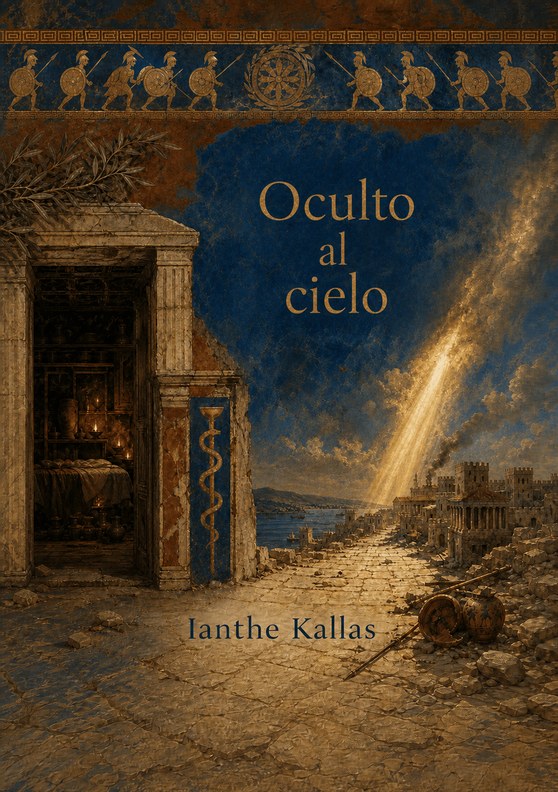 Portada del libro «Oculto al cielo», de Ianthe Kallas