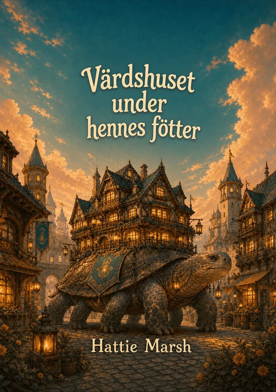Omslag till boken ”Värdshuset under hennes fötter” av Hattie Marsh