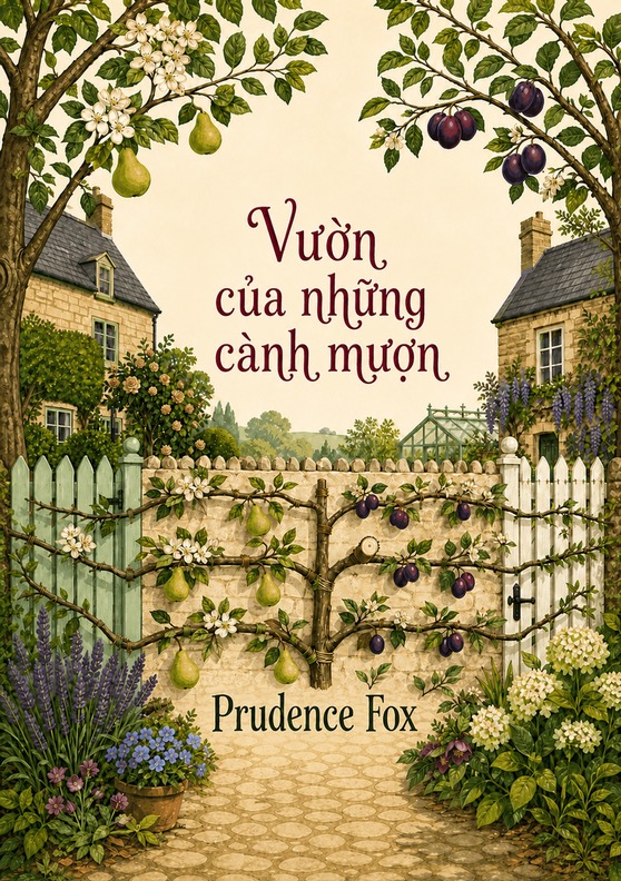 Bìa sách “Vườn của những cành mượn” của Prudence Fox