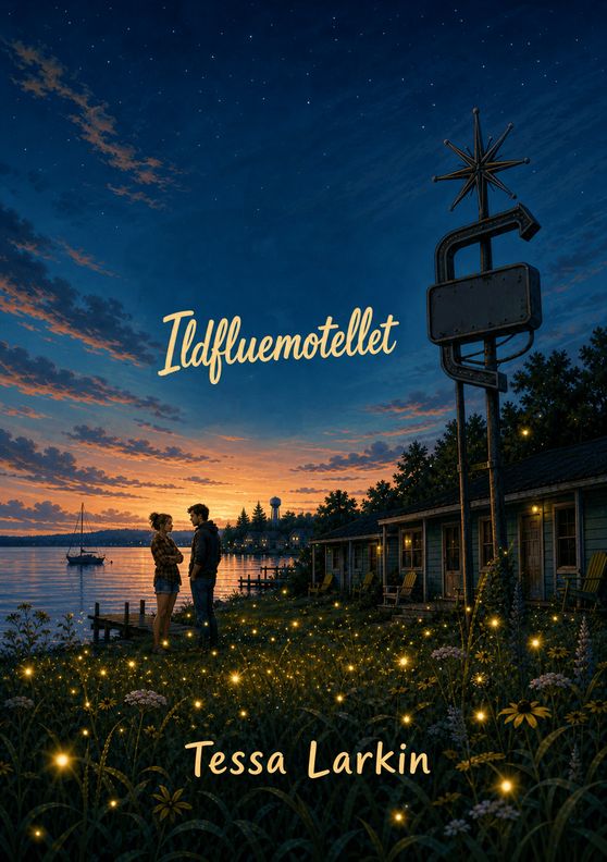 Omslaget til boken «Ildfluemotellet» av Tessa Larkin