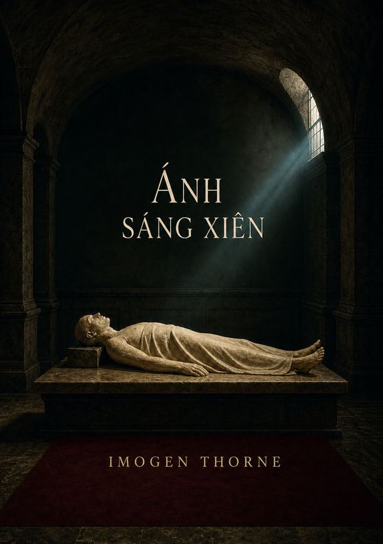 Bìa sách “Ánh sáng xiên” của Imogen Thorne