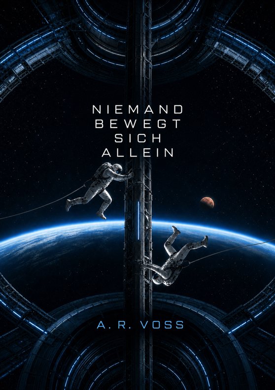 Buchcover zu „Niemand bewegt sich allein“ von A. R. Voss