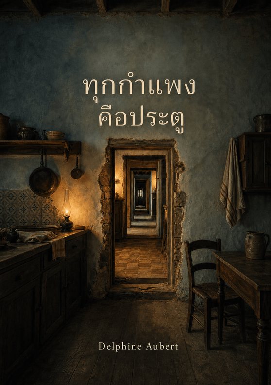 ภาพปกหนังสือ “ทุกกำแพงคือประตู” โดย Delphine Aubert