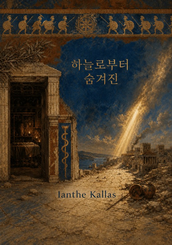 Ianthe Kallas의 소설 『하늘로부터 숨겨진』 표지