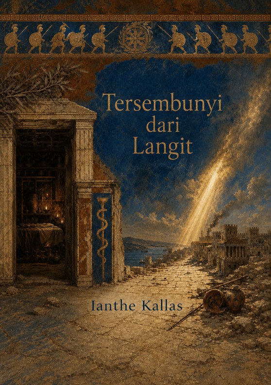 Sampul buku “Tersembunyi dari Langit” karya Ianthe Kallas