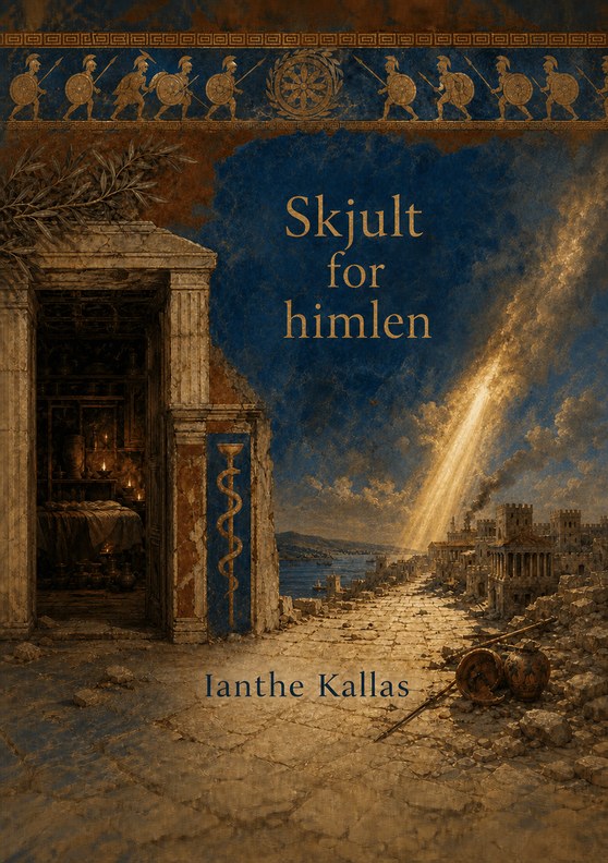 Bogomslag til “Skjult for himlen” af Ianthe Kallas