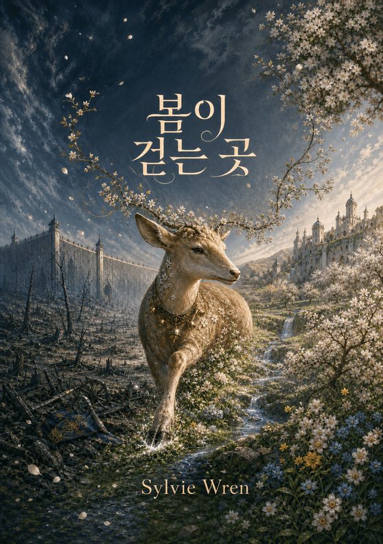 Sylvie Wren의 소설 『봄이 걷는 곳』 표지