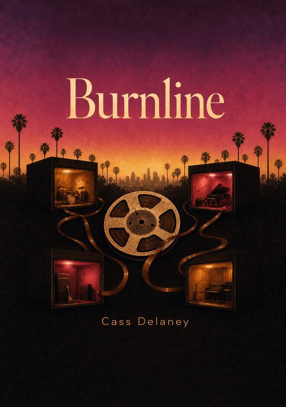 Bìa sách “Burnline” của Cass Delaney
