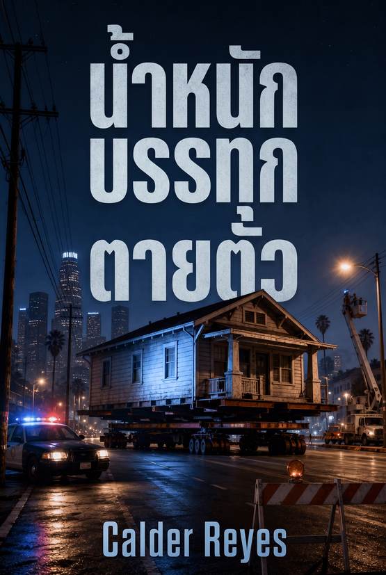 ปกหนังสือ “น้ำหนักบรรทุกตายตัว” โดย Calder Reyes