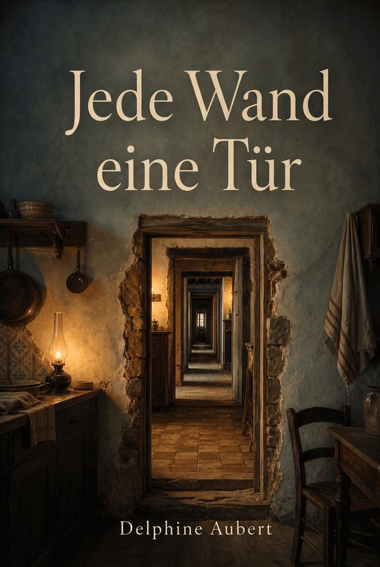 Buchcover des Romans „Jede Wand eine Tür“ von Delphine Aubert