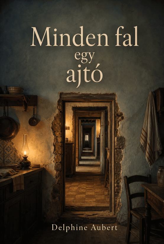 Delphine Aubert Minden fal egy ajtó című könyvének borítója