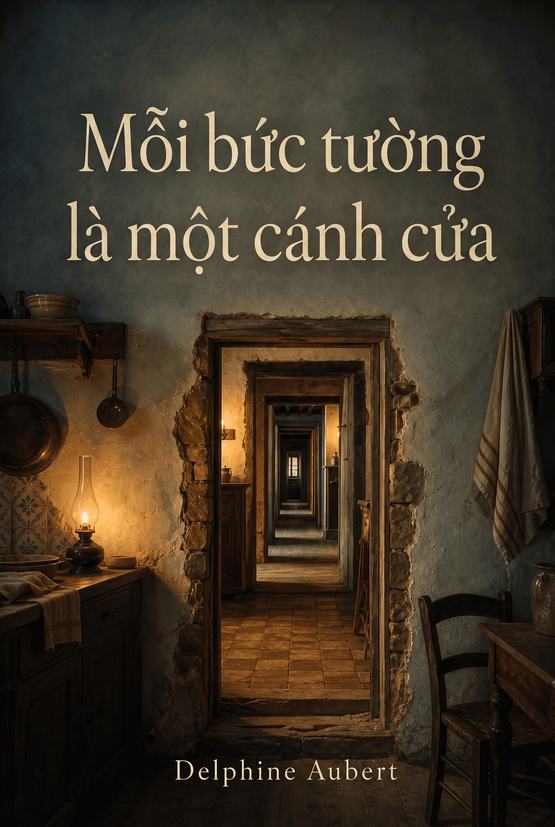Bìa sách “Mỗi bức tường là một cánh cửa” của Delphine Aubert
