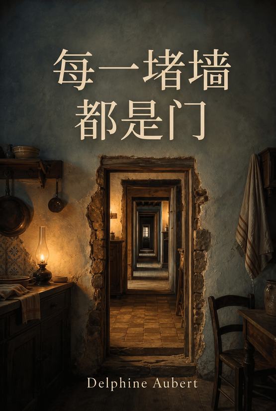 Delphine Aubert所著小说《每一堵墙都是门》的封面