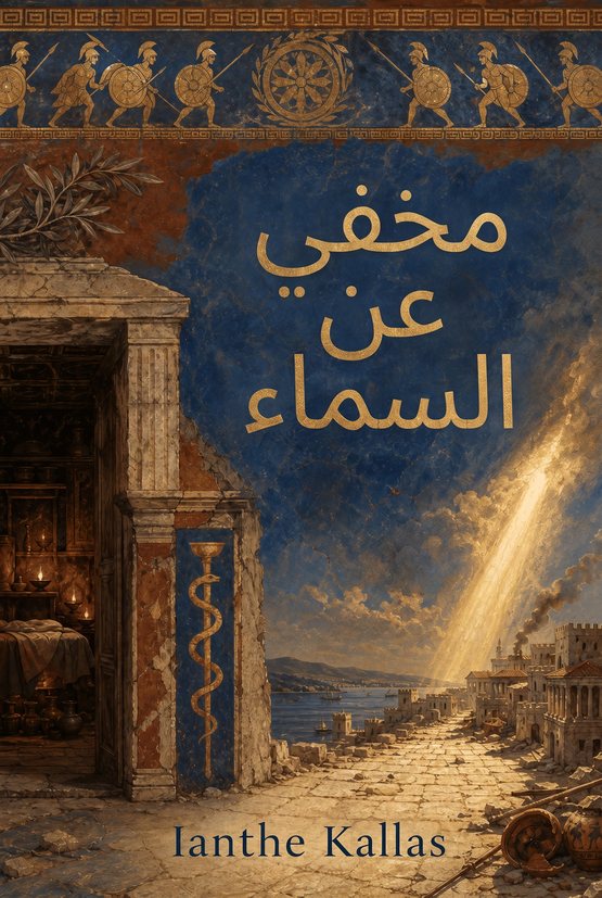 غلاف كتاب «مخفي عن السماء» بقلم Ianthe Kallas