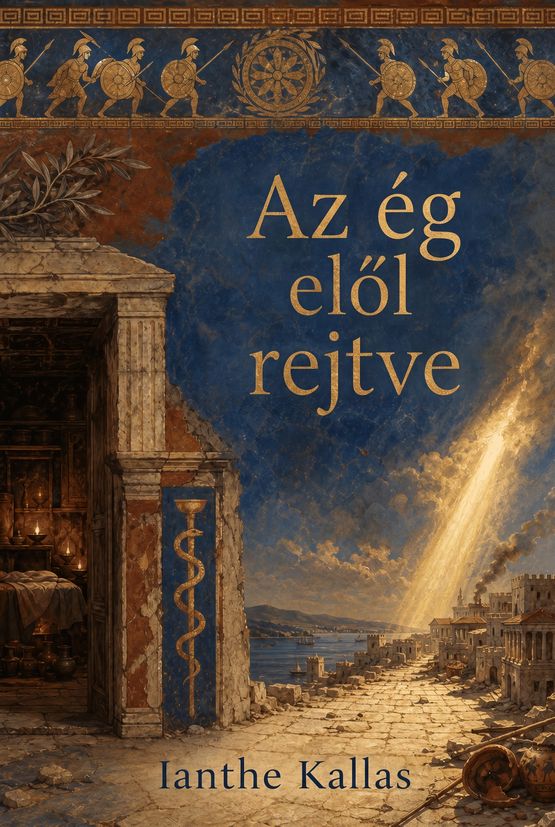 Ianthe Kallas „Az ég elől rejtve” című könyvének borítója