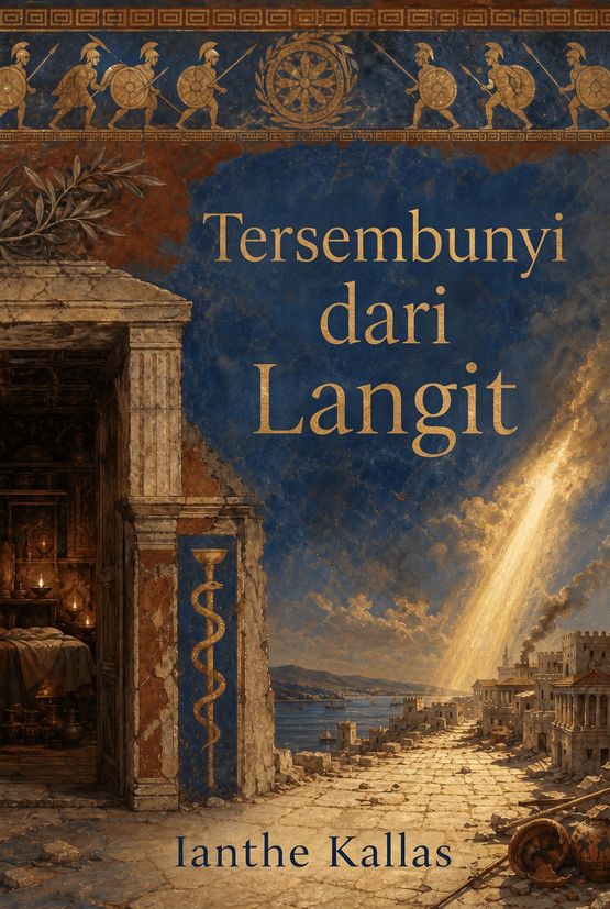 Sampul buku “Tersembunyi dari Langit” karya Ianthe Kallas