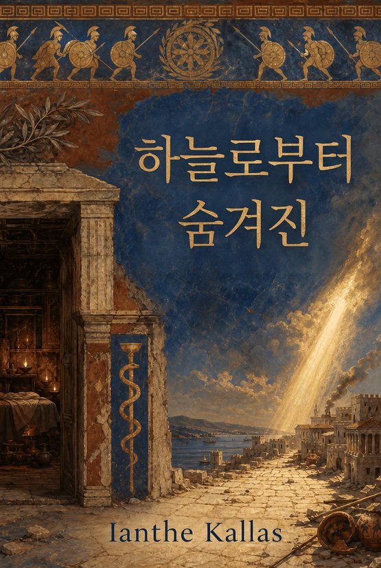 Ianthe Kallas의 소설 『하늘로부터 숨겨진』 표지