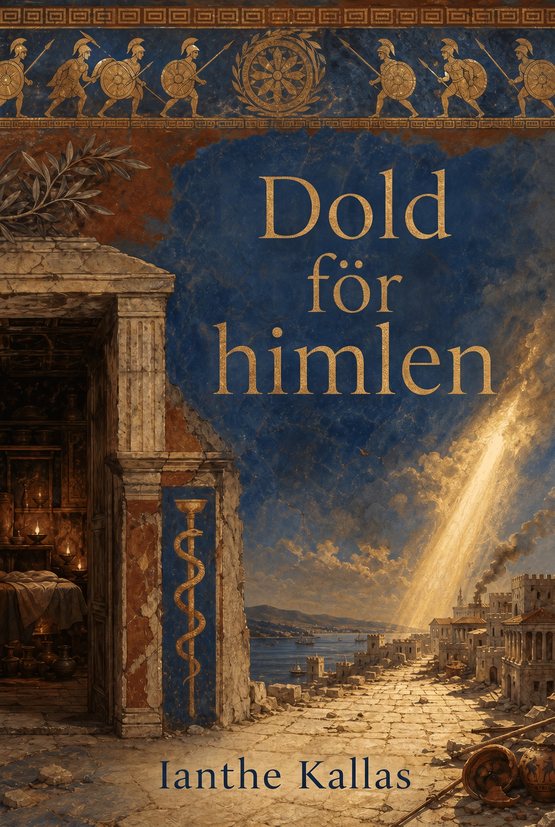 Omslag till boken ”Dold för himlen” av Ianthe Kallas