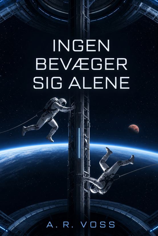 Bogomslag til »Ingen bevæger sig alene« af A. R. Voss