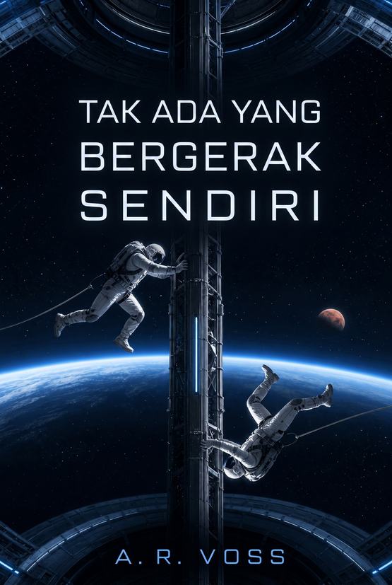 Sampul buku “Tak Ada yang Bergerak Sendiri” karya A. R. Voss