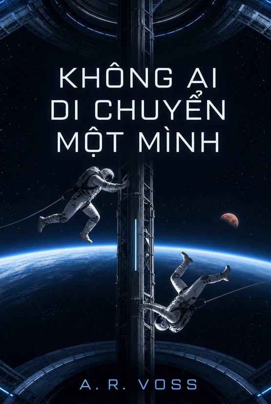Bìa sách “Không ai di chuyển một mình” của A. R. Voss
