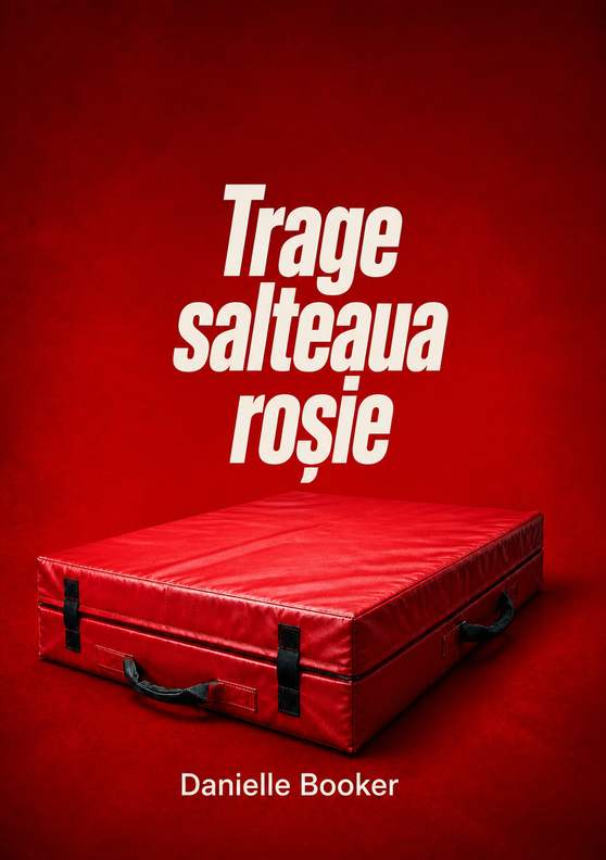 Coperta romanului „Trage salteaua roșie” de Danielle Booker