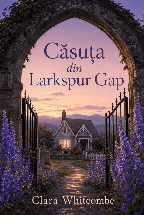 Coperta cărții „Căsuța din Larkspur Gap” de Clara Whitcombe