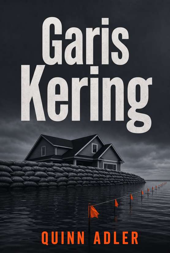 Sampul buku “Garis Kering” karya Quinn Adler