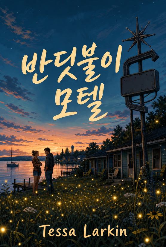 Tessa Larkin의 소설 『반딧불이 모텔』 표지