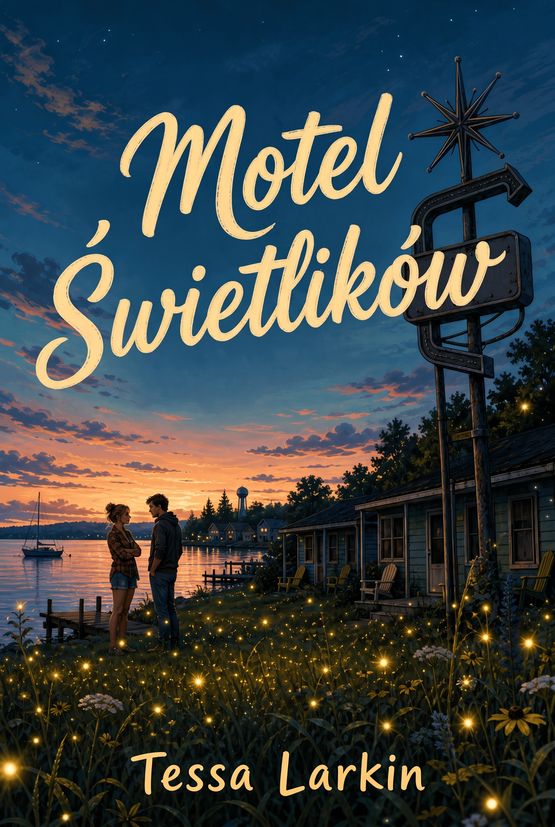 Okładka książki „Motel Świetlików”; autorka: Tessa Larkin