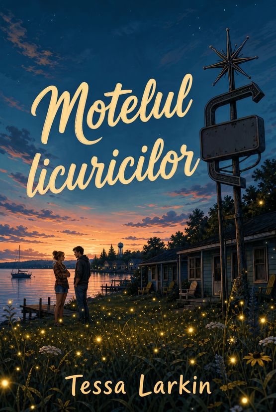 Coperta romanului „Motelul licuricilor” de Tessa Larkin