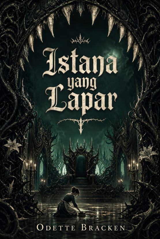 Sampul buku “Istana yang Lapar” karya Odette Bracken