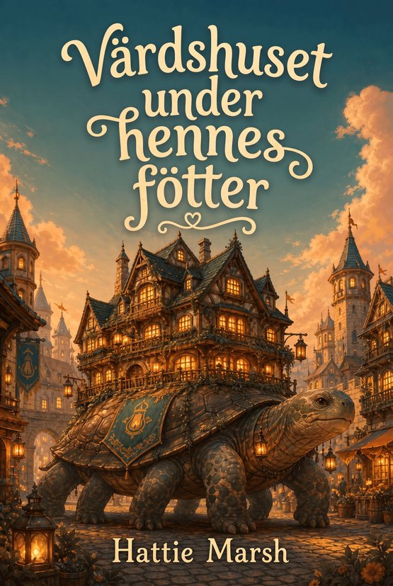 Omslag till boken ”Värdshuset under hennes fötter” av Hattie Marsh