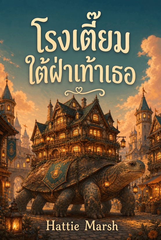 ปกหนังสือ “โรงเตี๊ยมใต้ฝ่าเท้าเธอ” โดย Hattie Marsh