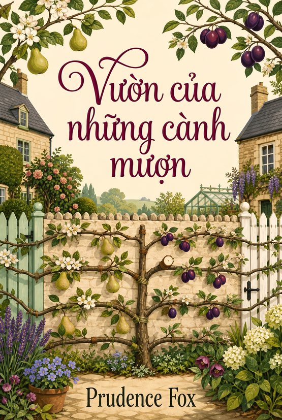 Bìa sách “Vườn của những cành mượn” của Prudence Fox