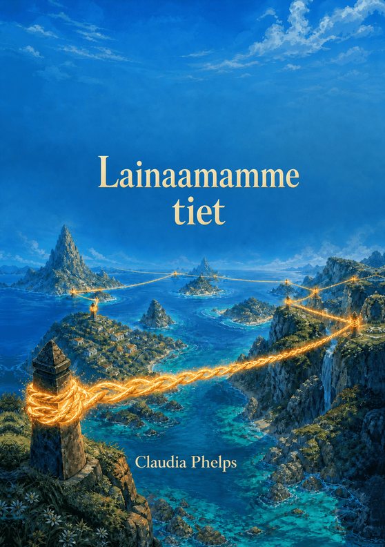 Kirjan ”Lainaamamme tiet” kansi, kirjoittanut Claudia Phelps
