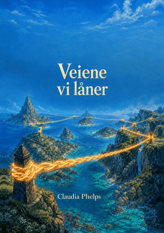 Omslag til boken «Veiene vi låner» av Claudia Phelps
