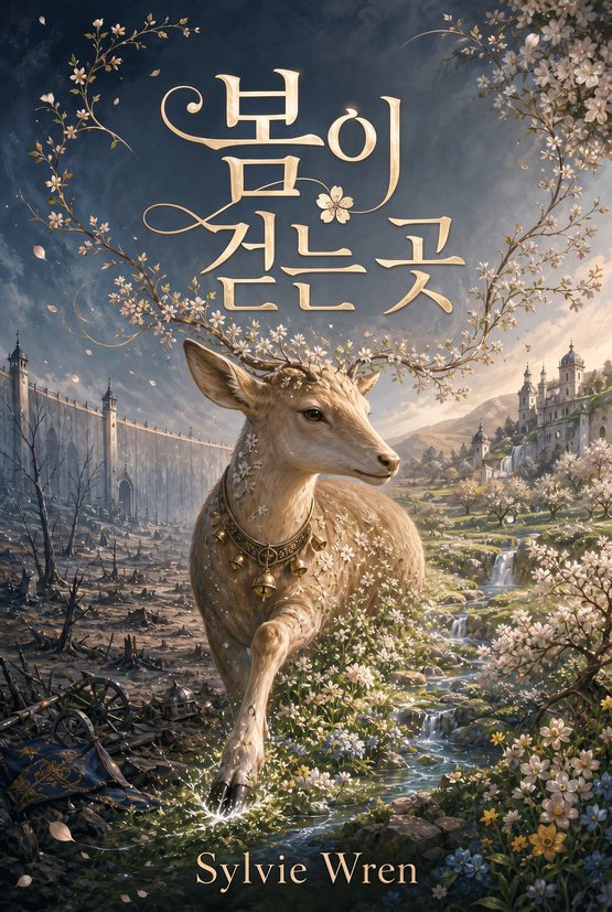 Sylvie Wren의 소설 『봄이 걷는 곳』 표지