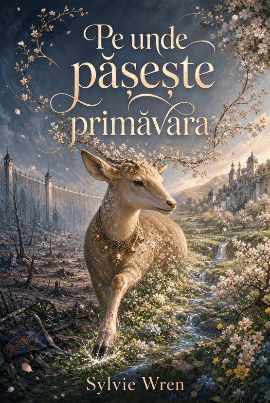 Coperta cărții „Pe unde pășește primăvara”, de Sylvie Wren