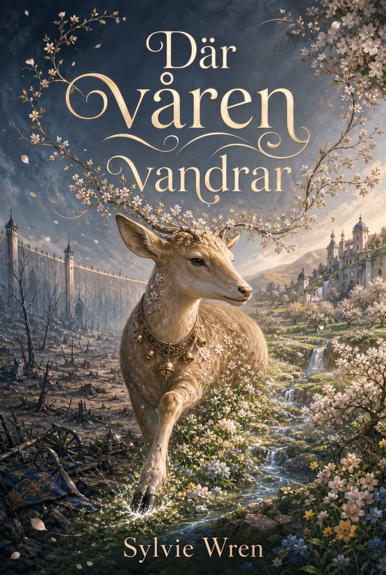 Omslag till boken ”Där våren vandrar” av Sylvie Wren